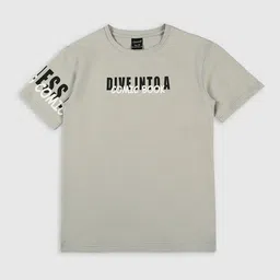 CAVIO Boys Typography Printed Round Neck Cotton T-shirt-image-82
