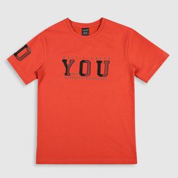 CAVIO Boys Typography Printed Cotton Casual T-shirt-23