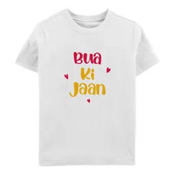 Zeezeezoo Kids White Pure Cotton Bua Ki Jaan Printed Tshirt-image-61