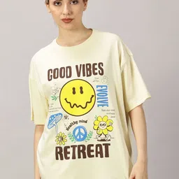 THE HOLLANDER Women Typography Printed Applique T-shirt-image-37