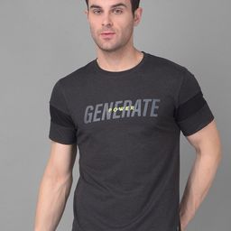 Dollar Typography Printed Regular Fit Short Sleeves Round Neck Cotton T-shirt-image-25