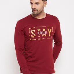 Club York Typography Printed Long Sleeves Cotton T-shirt-picture-15