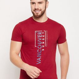 Cantabil Typography Printed T-shirt-image-82