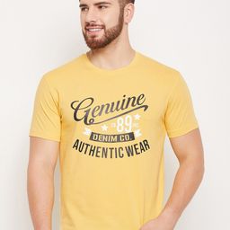 Cantabil Typography Round Neck Cotton T-shirt-picture-23