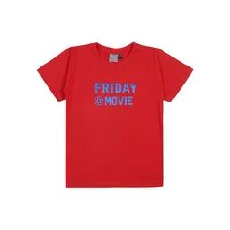 Actuel Boys Typography Printed Cotton Casual T-shirt-image-73
