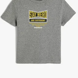 Koton Boys Typography Printed Regular Fit T-shirt-image-34