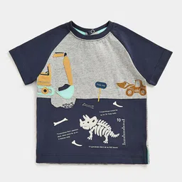 mothercare Infants Boys Graphic Printed Pure Cotton T-shirt-image-46