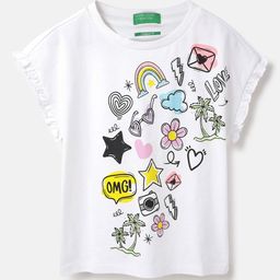 United Colors of Benetton Girls Graphic Printed Round Neck T-shirt-picture-17