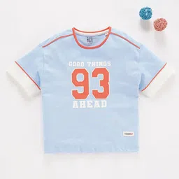 Ed-a-Mamma Girls Varsity Printed Cotton T-shirt-image-7