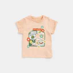 mothercare Infant Girls Graphic Printed Pure Cotton T-shirt-image-86