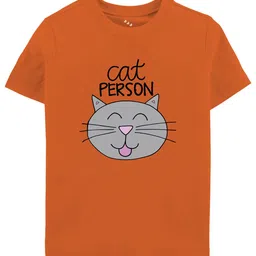 Zeezeezoo Kids Cat Person Printed Pure Cotton T-shirt-picture-4