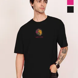 Leotude Men Printed Applique T-shirt-picture-39