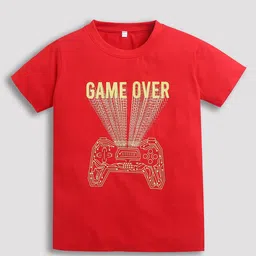 ZIP ZAP ZOOP Boys Graphic Printed Pure Cotton T-shirt-49