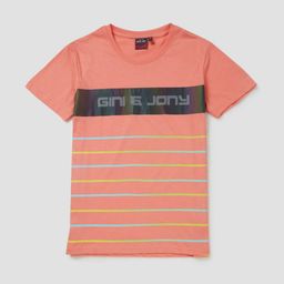 Gini and Jony Boys Vertical Striped Cotton Casual T-shirt-image-81