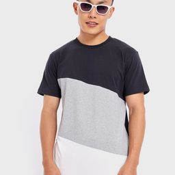 Bewakoof Men Black Colourblocked Cotton T-shirt-picture-20