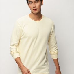 SHOWOFF Round Neck Long Sleeves Cotton Pullover-image-82