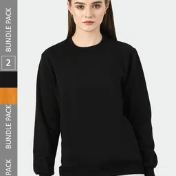 BAESD Pack Of 2 Long Sleeves Fleece Pullover-image-55