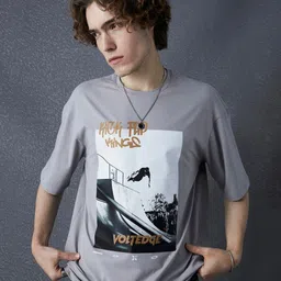 VOLTEDGE Men Graphic Printed Round Neck Cotton Relaxed Fit T-shirt-picture-21