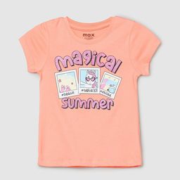 max Girls Typography Printed Round Neck Pure Cotton T-shirt-image-47