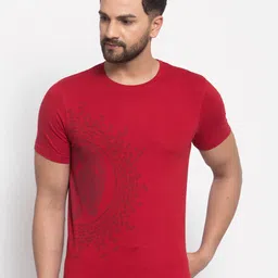SPORTO Men Red Iron Man Printed T-shirt-image-42
