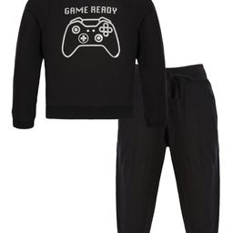 PLUM TREE Boys Printed Pure Cotton T-shirt With Joggers-image-64