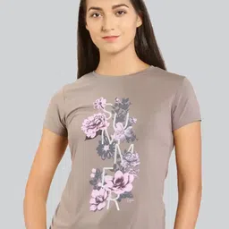 LYRA Women Floral Printed Cotton T-shirt-image-29