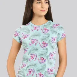 LYRA Tropical Printed Cotton T-shirt-picture-4
