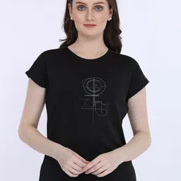 MAYSIXTY Typography Printed Extended Sleeves T-shirt-image-29