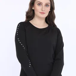 MAYSIXTY Typography Printed Long Sleeves T-shirt-image-28