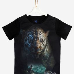 YK Disney Boys Black Printed T-shirt-57