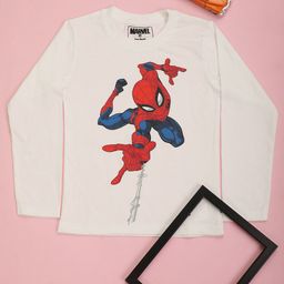 V-Mart Boys Spider Man Printed Cotton T-shirt-43