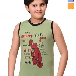 BAESD Boys Pack Of 3 Typography Printed Cotton T-shirts-image-90