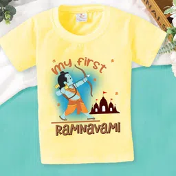 Babywish Kids Graphic Printed Relaxed Fit Cotton T-shirt-image-86