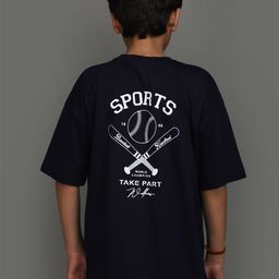 V-Mart Boys Typography Printed Drop-Shoulder Cotton T-shirt-picture-30