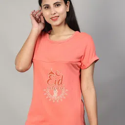 SillyBoom Graphic Printed Short Sleeves Maternity T-shirt-image-69