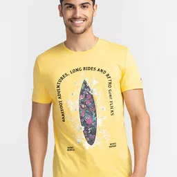Being Human Graphic Printed Round Neck Cotton T-shirt-image-56