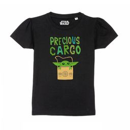Star Wars by Wear Your Mind Girls Black Star Wars Printed Pure Cotton T-shirt-image-99