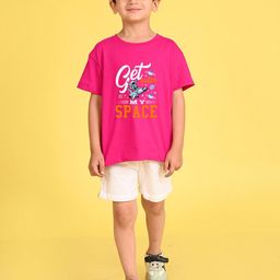 NUSYL Boys Typography Printed Round Neck Oversized T-shirt-image-27