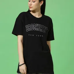 TRENDY RABBIT Women Typography Printed T-shirt-image-72