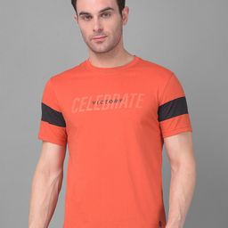 Dollar Typography Printed Regular Fit Short Sleeves Round Neck Cotton T-shirt-image-65