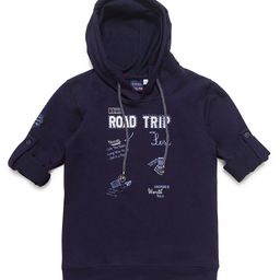 CAVIO Boys Navy Blue Typography Printed T-shirt-image-63