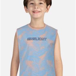 Gini and Jony Boys Relaxed Fit Typography Printed Sleeveless T-shirt-picture-11