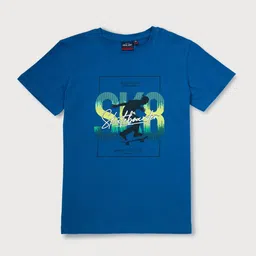 Gini and Jony Infant Boys Typography Printed Cotton T-shirt-image-82