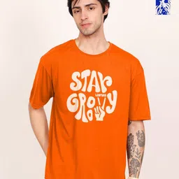 Leotude Men Pack Of 2 Graphic Printed Round Neck Cotton T-shirts-image-37
