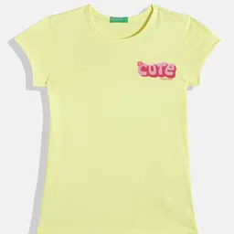 United Colors of Benetton Girls Round Neck Printed T-shirt-image-55