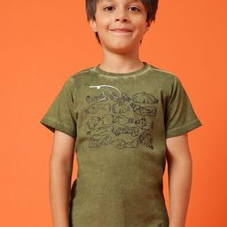 TALES & STORIES Boys Graphic Printed Round Neck Cotton T-shirt-image-74