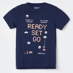Fame Forever by Lifestyle Boys Typography Printed Round Neck Cotton T-shirt-32
