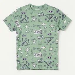 Fame Forever by Lifestyle Boys Conversational Printed Round Neck Cotton T-shirt-image-73