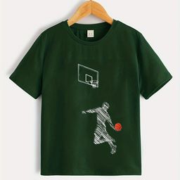 StyleCast Boys Green Graphic Printed T-shirt-image-97