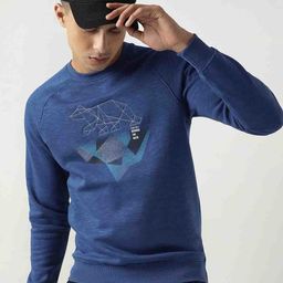 Wildcraft Men Blue Printed Sweatshirt-picture-34
